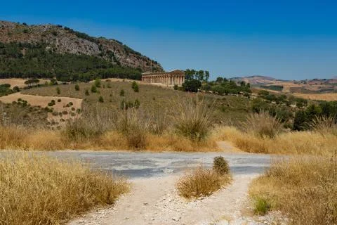 SEGESTA temple Stock Photos