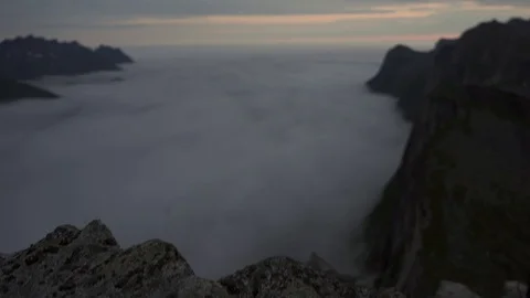 Segla is a iconic mountain on the north Norwegian island of Senja. Stock Footage 126898914