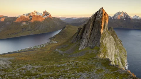 Segla in the light of the setting sun Stock Footage 250296840