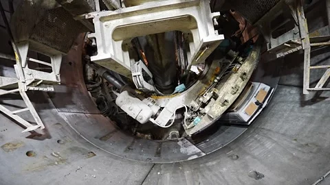 segment erector for a TBM (Tunnel Boring... | Stock Video | Pond5