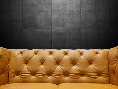 Segment Leather Sofa Upholstery With Copyspace Stock Photos