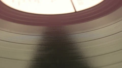 Segment Of Vinyl Record Retro Vinyl Stock Footage 135510397