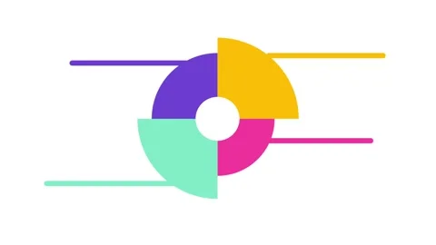 Segmented Circular Flow Stock Footage 335638286