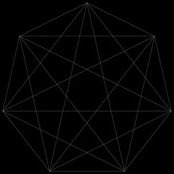 Segmented element with grid. Geometrical shape with network of lines. Lattice Illustrazione stock