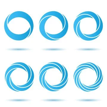 Segmented o letter set Stock Illustration