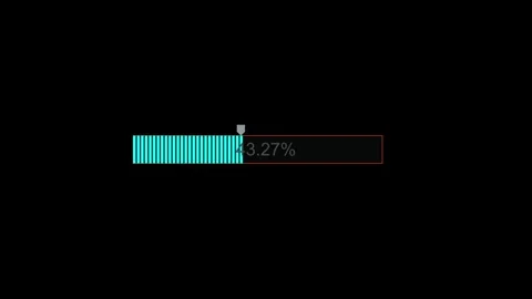 Segmented Progress Bar Loading Animation Stock Footage 327718577