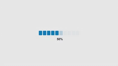 Segmented Progress Progress Animation Motion Graphic Alpha Channel 4K Light 스톡 동영상 340182926
