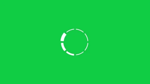 Segmented ring lighting up segment by segment loading animation Stock Footage 348279812