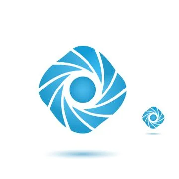 Segmented square abstract sign Stock Illustration