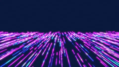 Segments of colored lines flying towards you Stock Footage 250237192