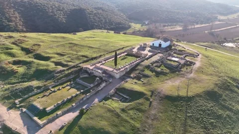 Segobriga was an important Celtic and Roman city located in Spain Stock Footage 300998755