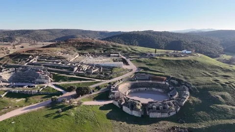 Segobriga was an important Celtic and Roman city located in Spain Stock Footage 300998850