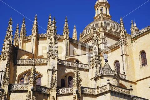 Segovia Cathedral Stock Photos