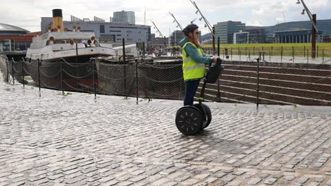 Segway Tour Belfast Stock Footage 196182565