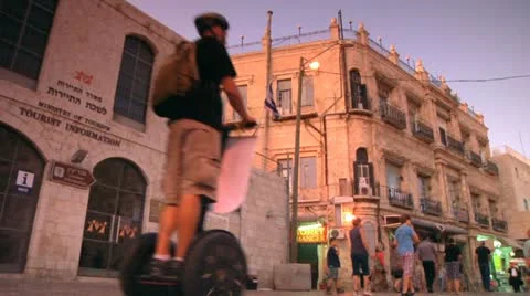 Segway Trip 2 Stock Footage 10941428