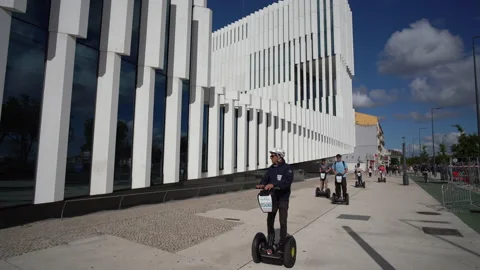 Segways in Lisbon Video stock 207450569