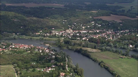 The Seine Near Moisson Stock Footage 65259301