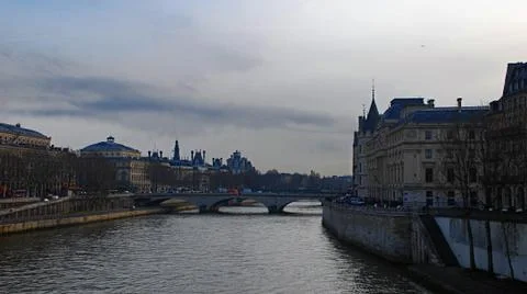 The Seine in Paris Stock Photos