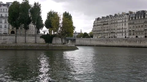 Seine river. Stock Footage 879217