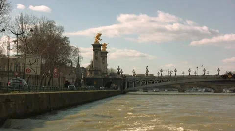 Seine river Stock-Footage 7740019