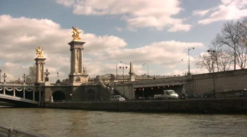 Seine river Stock-Footage 7741089