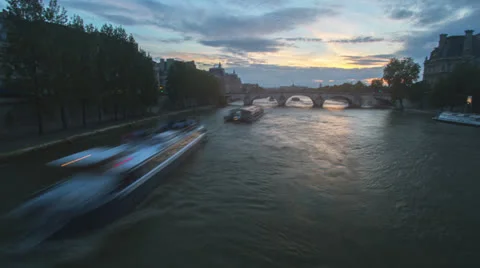 Seine River - Paris Timelapse Vidéo 26778826