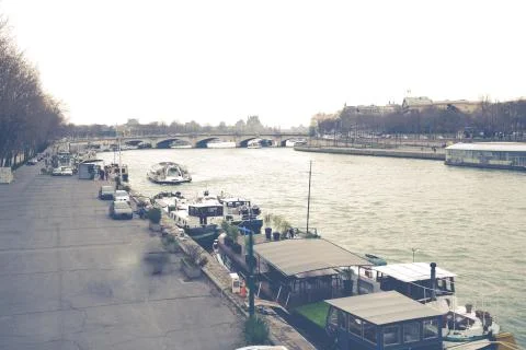 Seine river Foto stock