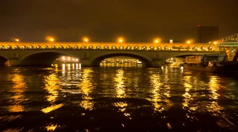 Seine river,Paris Stock Footage 50486605