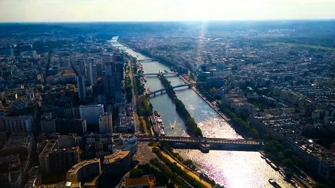 Seine Timelapse - Paris Stock Footage 108349363