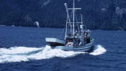 Seiner headed to Sea_2 1967 Stock Footage
