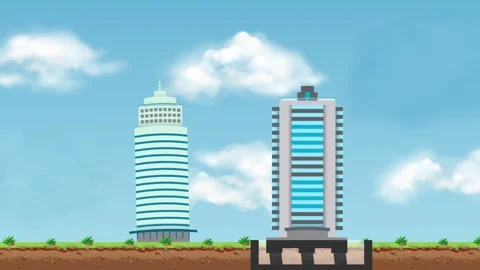 Seismic Isolation Method Stock Footage 305380845