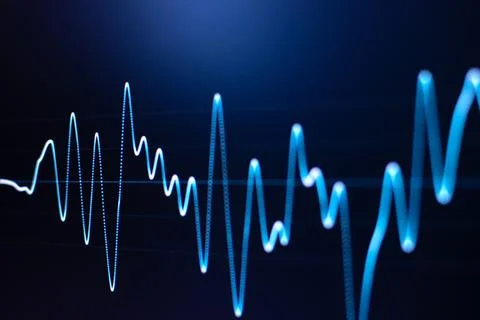 Seismogram. Waveform. Oscilloscope. Musical equalizer. Sound wave. Фото