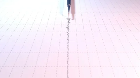 Seismograph arrow Stock Footage 88124154