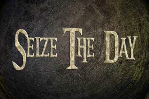 Seize the day concept Stock Illustration