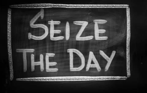 Seize The Day Concept Stock Illustration