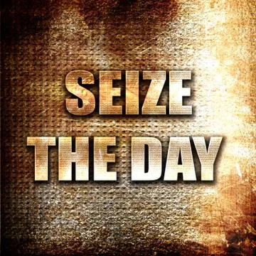 Seize the day Stock Illustration