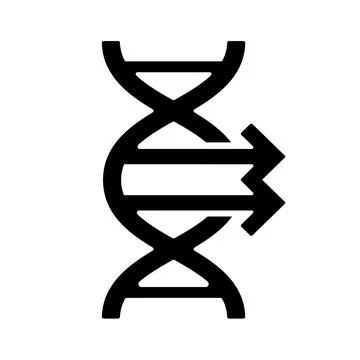 Seizures of samples for genetic examination icon. DNA Change gene flat GMO Stock Illustration