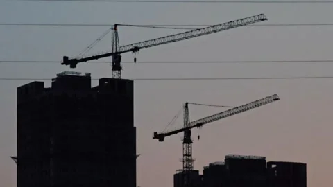 Sejong, South Korea - 1 Jun, 2024 : Sejong BRT construction at dusk Stock Footage 325517731