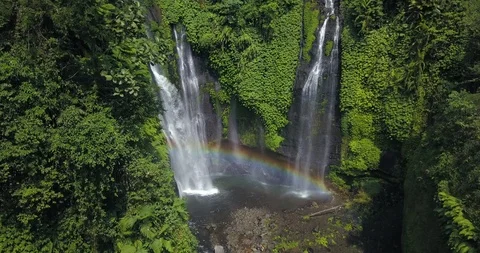 Sekumpul Falls Stock Footage 96013785