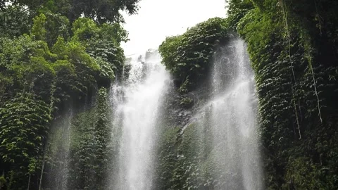 Sekumpul waterfall in Bali Stock Footage 273765650
