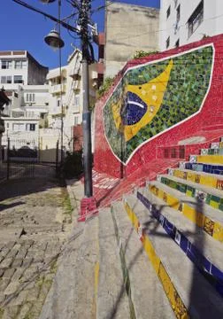 Selaron Steps in Rio Stock Photos