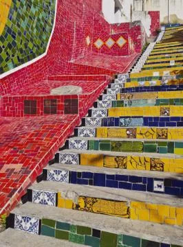 Selaron Steps in Rio Stock Photos