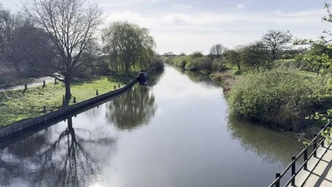 Selby Canal 스톡 동영상 334246764