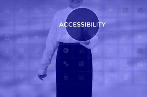 Select ACCESSIBILITY - technology and business concept Stock Photos