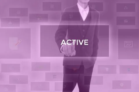Select ACTIVE - technology and business concept Stock-Fotos