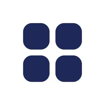 Select all items black glyph ui icon Stock Illustration