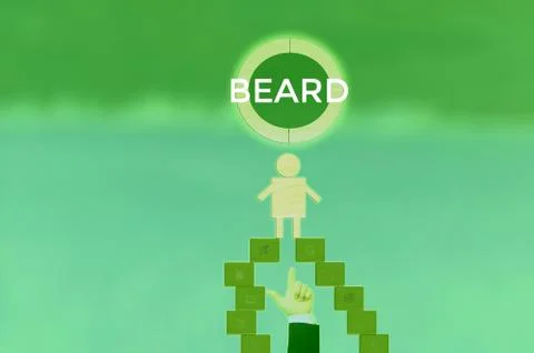Select BEARD - technology and business concept Stock Photos