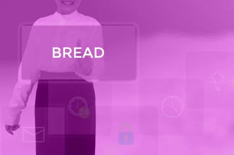 Select BREAD - technology and business concept Stock Photos
