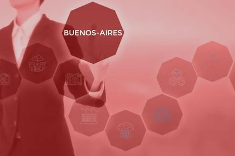 Select BUENOS-AIRES - technology and business concept Stock Photos