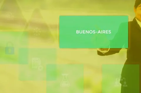 Select BUENOS-AIRES - technology and business concept Stock Photos